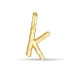letter k hanger in verguld sterlingzilver