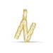 letter n hanger in verguld sterlingzilver - My Letter