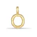 letter o hanger in verguld sterlingzilver