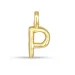 letter p hanger in verguld sterlingzilver