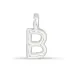 letter b hanger in zilver