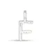 letter f hanger in zilver