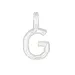 letter g hanger in zilver