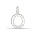 letter o hanger in zilver