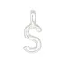 letter s hanger in zilver