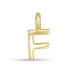 letter f hanger in verguld sterlingzilver