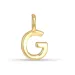 letter g hanger in verguld sterlingzilver