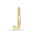 letter j hanger in verguld sterlingzilver