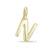 letter n hanger in verguld sterlingzilver - My Letter