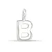 letter b hanger in zilver