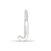 letter j hanger in zilver