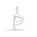 letter p hanger in zilver
