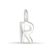 letter r hanger in zilver