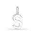 letter s hanger in zilver