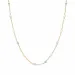 veelkleurig ketting in verguld sterlingzilver - Loom Stones