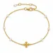 dagmarkruis parel armband in verguld sterlingzilver