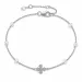 dagmarkruis parel armband in zilver