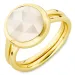 maansteen ring in verguld messing - Loom Stones