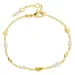 parel armband in verguld messing - Eliné