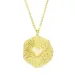 hart ketting in verguld messing - Eliné