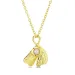 parel ketting in verguld messing - Eliné