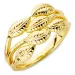 blad ring in verguld messing - Eliné