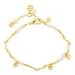 parel armband in verguld messing - Eliné