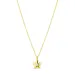 bloem ketting in verguld messing - Eliné