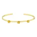 bloem armband in verguld messing - Eliné
