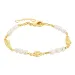 parel armband in verguld messing - Eliné