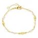 parel armband in verguld messing - Eliné