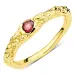 granaat ring in verguld messing - Eliné