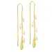 parel ketting oorbellen in verguld messing - Eliné