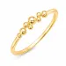 bolletje ring in verguld messing - Bubbly Pure