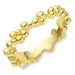 bolletje ring in verguld messing - Bubbly Pure