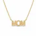 mom ketting in verguld messing
