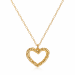 hart ketting in verguld messing - Eliné