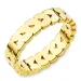 waterproof blad ring in verguld staal - OCEANA