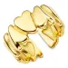 waterproof hart ring in verguld staal - OCEANA