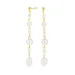 waterproof oorbellen in verguld staal - OCEANA