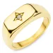 waterproof ster ring in verguld staal - OCEANA