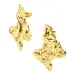 waterproof oorbellen in verguld staal - OCEANA