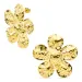 waterproof bloem oorbellen in verguld staal - OCEANA