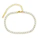 waterproof tennisarmband in verguld staal - OCEANA