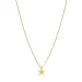 waterproof bloem ketting in verguld staal - OCEANA