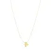 waterproof bloem ketting in verguld staal - OCEANA