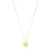 waterproof vlinder ketting in verguld staal - OCEANA