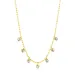 waterproof hart zirkoon ketting in verguld staal - OCEANA