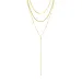 waterproof Y-ketting in verguld staal - OCEANA