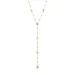waterproof zirkoon Y-ketting in verguld staal - OCEANA